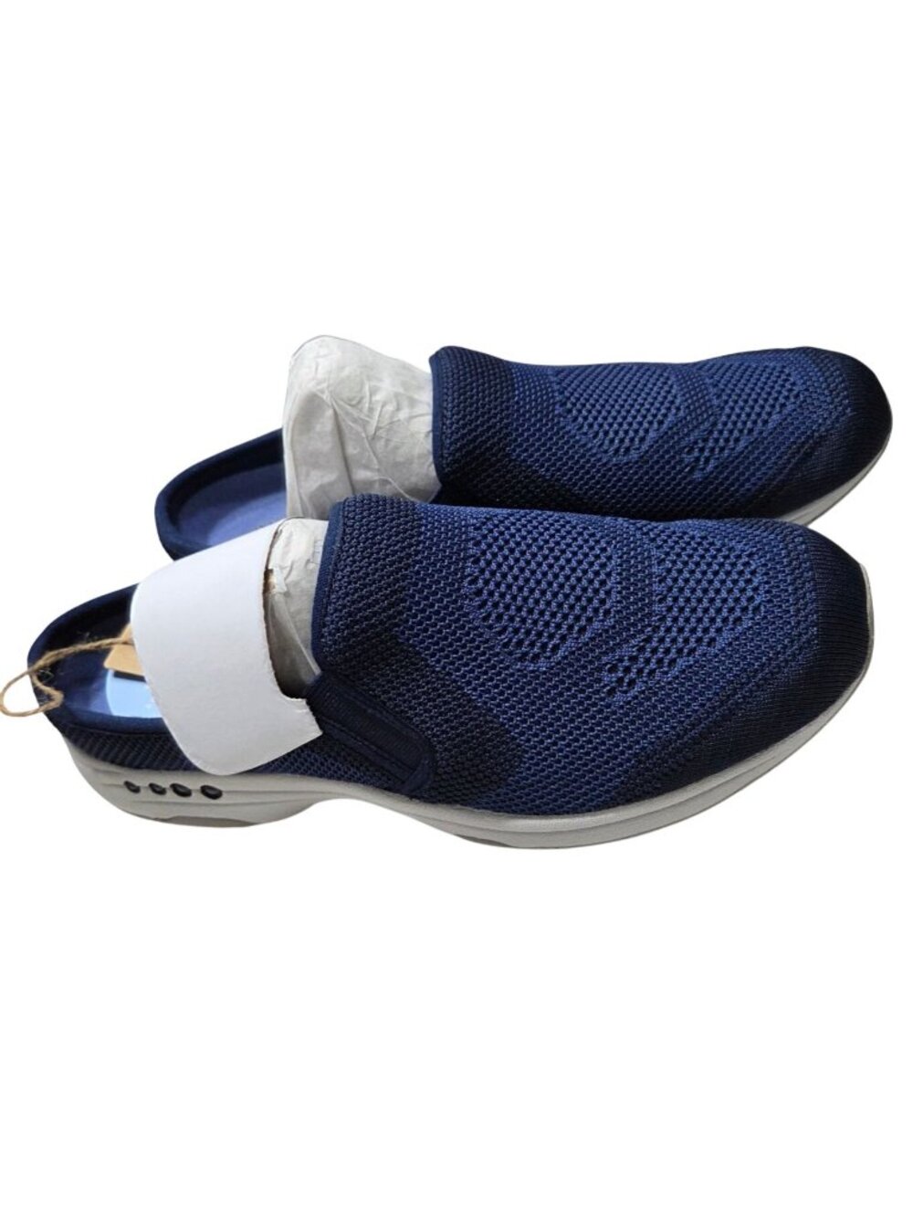 Easy Spirit Traveltime Knit Women’s Clog Mule Dark Blue Size 11 Wide New